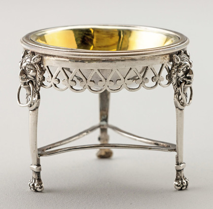Italian Antique Silver Salt Cellar - Kingdom of Naples (Napoli) -  2 Different Parthenope Warranty Marks